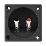 Speakers Terminal Box Push Spring Type 2 Binding Post Cable Connector 3.8MM Thicken Base Plate Acoustic Components