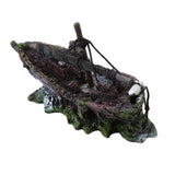 Aquarium Ornaments Wreck Sunk Ship Sailing Boat Destroyer Fish Tank Cave Decor Fish Tank Aquarium Decoration Accessories