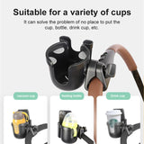 Stroller Cup Holder Multi-functional Baby Bottle Mobile Phone Storage ABS Plastic Adjustable Universal Baby Stroller Accessories