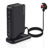 6 Port USB Hub Desktop Wall 96W Charger Power Adapter,for All iPad, iPhone 13 /12/11 Max Mini, Pixel Samsung Galaxy