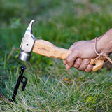 Multifunctional Portable Tent Mallet Stake Remover Hammer Stainless Steel Outdoor Accessories