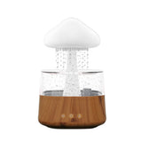 Mushroom Rain Air Humidifier Electric Aroma Diffuser Rain Cloud Smell Distributor Relax Calming Water Drops Sounds Night Lights