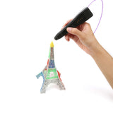 3d Printing Printer Drawing Pen Free 5m Filament Set 3 Speed Levels 3d Stereoscopic Printing Pen Suitable For Pla And Abs