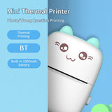 Mini Thermal Printer Portable Wireless Bluetooth 200dpi Label Printer Memo Wrong Question Printing with USB Cable