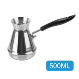 Turkish Coffee Pot Long Handle Moka Pots Cezve Stainless Steel Butter Melting Utensils European Coffeeware Kitchen Tools