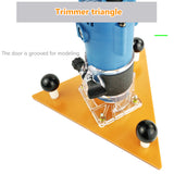 Woodworking Edge Cutter Board Carpenter Trimmer Router Bases Flip Plate Engraving Milling Machine Table Chamfering Accessories