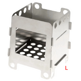 Outdoor Portable Detachable Stainless Steel Firewood Stove Camping Cookers Hiking Cookers