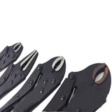 4Pcs Locking Pliers Gourd Mouth Straight Jaw Lock Mole Plier High Carbon Steel Wear Resistant Vise Grip Clamping Hand Tools