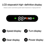 Hidden HUD Head-up Display for Tesla Model 3 Y 2019-2022 Speed Indication Electronics Digital Car GPS LED Safe Driving H4C7