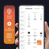 Smart Tuya Wifi Keyless Fingerprint Deadbolt Door Lock With Password IC Cards Mechanical Key APP Backup Unlock Way For Apartment