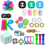 TOP Popits Children Fidget Toys Fidget Toys Set 30 Pack Sensory Toys Set Toys For Reducing The Stress And Anxiet simple dimple