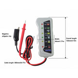 Car Battery Tester 12V Motorcycle Fault Detector Battery Tester Digital Alternator Analyzer Auto Repair Car Diagnostic Tool