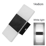 LED Wall Light-up Down Cube Indoor Outdoor Sconce Lighting Lamp Fixture Decor HR