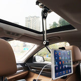 Universal Tablet Car Holder Aluminum Alloy Arm Ergonomic 360 Degree Rotatable Double Sucker Lazy People Stand for iPad iPhone
