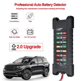 Car Battery Tester Digital Alternator for 12V/24V Cars Trucks Diagnostic Tool Auto Repair Car Battery Tester Charger Analyzer