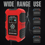 Car Battery Chargers 12V/10A 24V/5A Full Automatic Battery Chargers Maintainer Portable Trickle Chargers Battery Desulfator