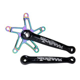 Ultralight Folding Bicycle Crankset Aluminum Alloy Bike Crank Arm 130BCD Axis Bracket Parts Folding Bicycle Parts