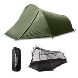 Ultralight Outdoor Camping Tent Backpacking Tent 2 Person Waterproof Tent Aviation Aluminum Support Portable Sleeping Bag Tent