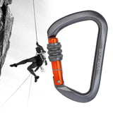 Locking Carabiner Heavy Duty 25kN Aluminum Alloy Clip Hook for Hiking Utility Hammocks Locking Dog Leash Swing