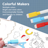 Kids Doodle Drawing Model Kids Creative Toy with Candy Car Appearance Shape Cute Cartoon Pattern Color Markers Education Toys