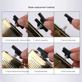 Electric Shaver For Men Razor Hair Removal Beard Trimmer Reciprocating Double Cutter Head Men's Hair Clipper