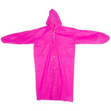22    5 Colors Hooded Ponchos Transparent Raincoat EVA Elastic Cuffs Women Men Outdoor Travel Rain Cover Waterproof Camping