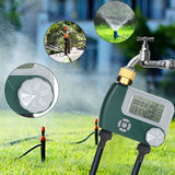Digital Hose Faucet Timer Outdoor Battery Operated Automatic Watering Sprinkler System Irrigation Controller with 2 Outlet
