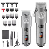 Professional combo kits hair clipper electric powerful hair trimmer for men rechargeable cordless haircut machine lithium ion