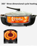 Electric hot pot multi functional electric cooker electric cooker household Korean electric frying pan large capacity electric