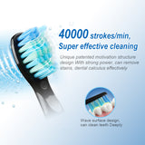 SEAGO Electric Toothbrush Rechargeable Sonic Travel Toothbrush Head replacement  Whitening Best Healthy Gift