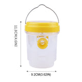 2pcs Solar Wasp Trap Waterproof Outdoor Hanging Fruit Fly Trap Hornet Insect Traps Reusable Bee Catcher Garden Insect Repellent