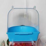 Out Suspension Caged Bird Bath Multi Cage Covered Parrot Bathing Tub for Small Brids Cockatiel Lovebird Bird Grooming Pet