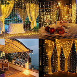 Luzes led string luzes de fadas ao ar livre 8 modos movido a energia solar para o natal festa ano novo casamento quarto janela