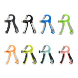 Adjustable Hand Grip Strengthener Count Power Finger Hand Exerciser Gym Muscle Training Wrist Gripper Non-Slip Handle Portable