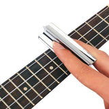 Guitar Slide Steel Solid Stainless Tone Bar Hawaiian Slider for Acoustic Electric Guitar Instruments Portable(Chrome Co