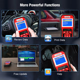 KONNWEI KW870 6V 12V Car Motorcycle Battery Tester OBD2 Diagnostics Scanner 2000CCA Cranking Charging Test Tools for the Car