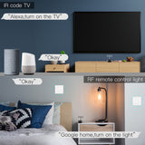 Tuya WiFi RF+IR Universal Remote Controller RF Appliances Tuya/Smart Life App Voice Control For Alexa Google Home Black Color