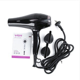 Professional hair dryer blow hot cold air speed adjust with two Nozzles Hair Styling salon/home Tool 220-240v Voltage EU plug