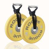 Heavy Duty Farmers Walk Straps Weightlifting Handle Straps for Barbell Plates Metal Gym Handles Functional Exercise Equipment