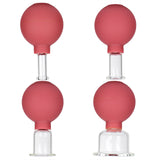1 Set of 4pcs Vacuum Cupping Cups Back Body Massager Household Suction Vacuum Can (Brown)