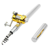 High Strength Fishing Pole Lightweight Mini Pen Shape Telescopic Fishing Rod Pole Reel Fish Tackle Tools Pen Shape
