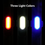 New Bike Bicycle USB Chargeable COB Highlight Red And Blue Light Night Riding Bicycle Lights Bicycle Accessories
