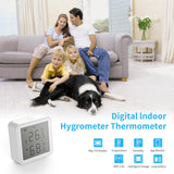Tuya WIFI Temperature And Humidity Sensor Indoor Hygrometer Thermometer With LCD Display Support Alexa Google Assistant