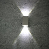 Geborsteld Zwart Zilver Dubbele Kop Wandlamp Led Up Down Wandlampen Opzij Gang Woonkamer Nachtkastje Wandlamp Armatuur RF111