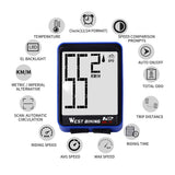 Waterproof Bike Computer with LCD Digital Display Bicycle Odometer Speedometer Cycling Wired Stopwatch Riding Accessories