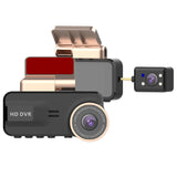 Dual Lens Car DVR Dash Cam Video Recorder G-Sensor 1080P Front And Inside Camera 3.16"IPS Screen Dash Cam for Uber Taxi Driver