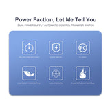 Din Rail 100A 220V ATS Automatic Transfer Switch Electrical Selector Switches Dual Power Switch Uninterrupted Power