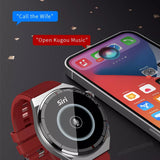 H4 Smart Watch 1.36inch NFC Access BT Call Heart Rate Monitoring Wireless Charging 3D Rotating Crown AI Voice Smartwatch