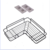 Bathroom kitchen Punch Corner Frame Shower Shelf Wrought Iron Shampoo Storage Rack Holder with Suction Cup bathroom accessories