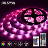 LED Strip Light 5050 SMD DC12V Flexible LED Lamp Tape Ribbon RGB 10M TV Desktop Screen BackLight Diode Tape led lights for room